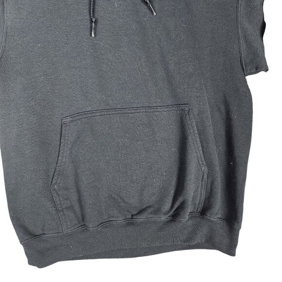 No.Hours Black Hoodie With Mushroom & Flower Sleeve Design - Picture 6 of 7